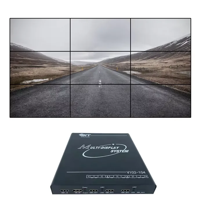 Video Processor Device EDID Programmable 2x1 3x1 Video Splitter 4K Multi-Screen Switchers 2x2 1x3 2x3 3x3 Multi-Screen Expander