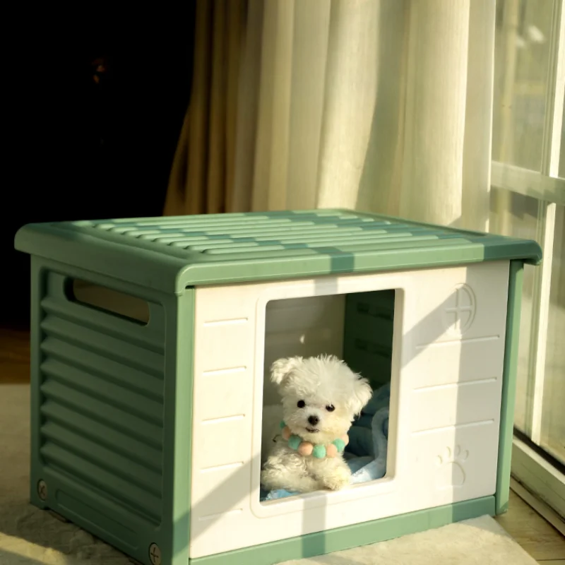 Four Seasons Universal Dog House Summer Small Dog Delivery Room Closed Bed