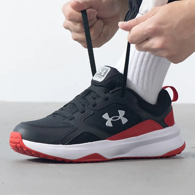 Under Armour men's shoes 2024 new comfortable breathable wear fashion trend fitness training cushioned running shoes 3026727-001