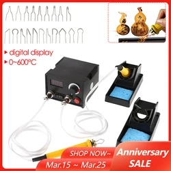 Digital Display Woodburner Wood Burning Tool Kit Adjustable 0-600℃ Woodburning Pyrography Pen Machine Electric Soldering Iron