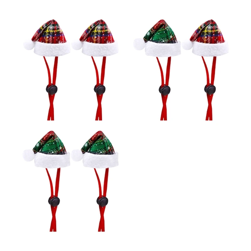 

Pet Christmas Hat 2PCS Dog Santa Hat Headwear Festival Holiday Pet Accessories New Dropship