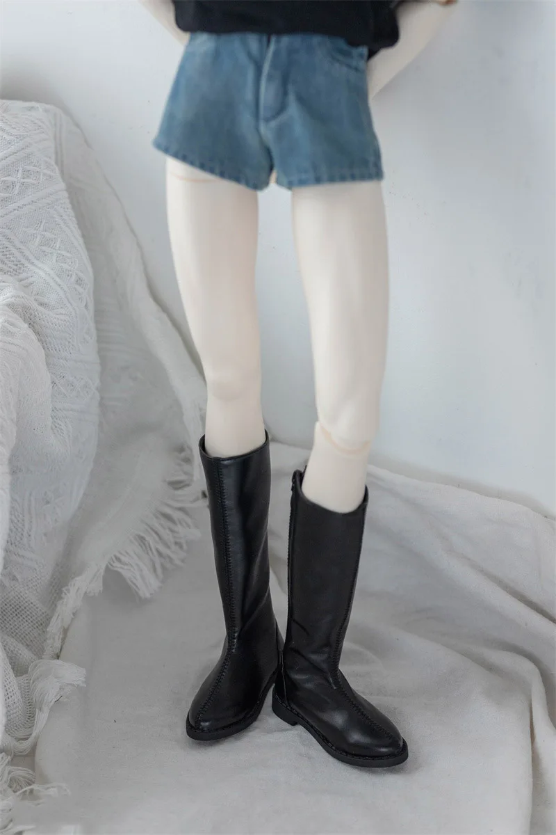 【High Quality】1/3 Scale BJD Uncle Pointed Suede Multi Strap Mid-top Shoes Leather Long Boots Model