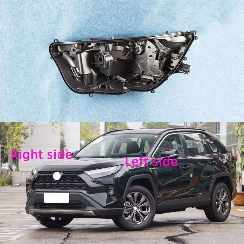 

For TOYOTA RAV4 2023 2024 Headlamp Base Headlight Rear shell Replacement Headlight House Black rear shell