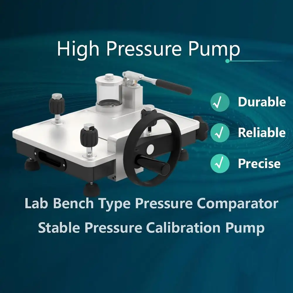 

160BW Laboratory Manual Hydraulic Pressure Comparator Bench Type Lab Desktop High Pressure Calibration Pump Testing Equipment