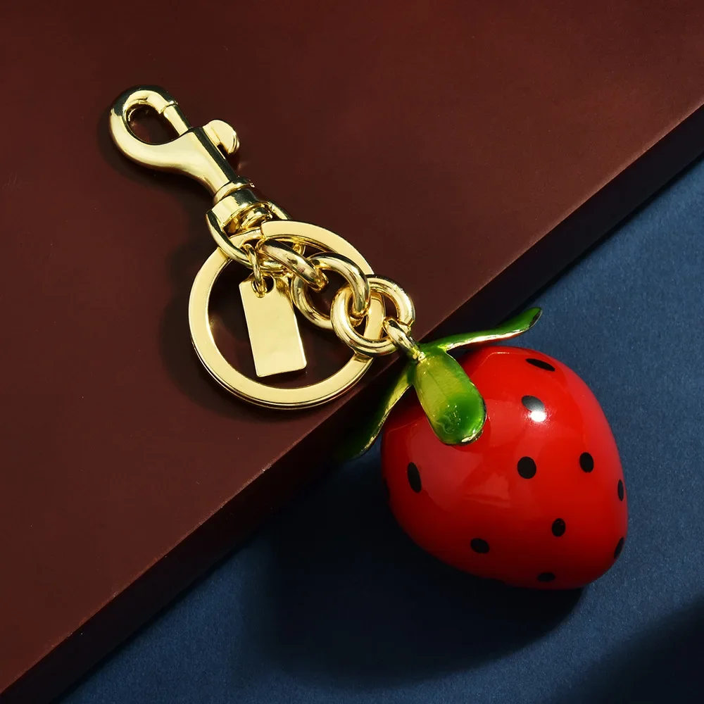 

Fruit women's bag pendant, fashionable and light luxury decorative buckle, key women's buckle for strawberry bags