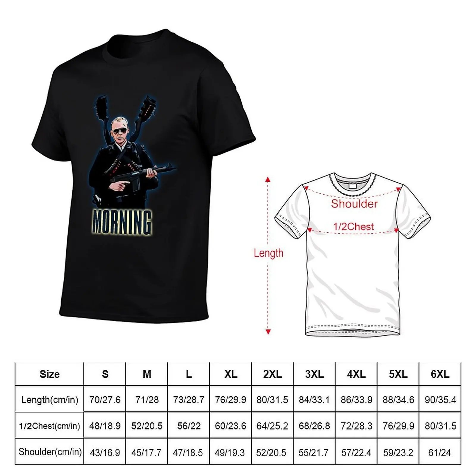 morning T-Shirt t shirt for man 100 percent cotton funny t shirts dark humor T-Shirt