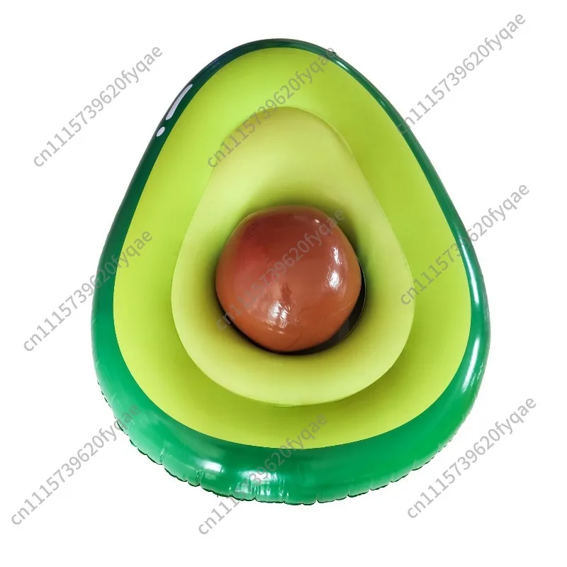 Swimming ring inflatable avocado floating row with ball large size recliner party