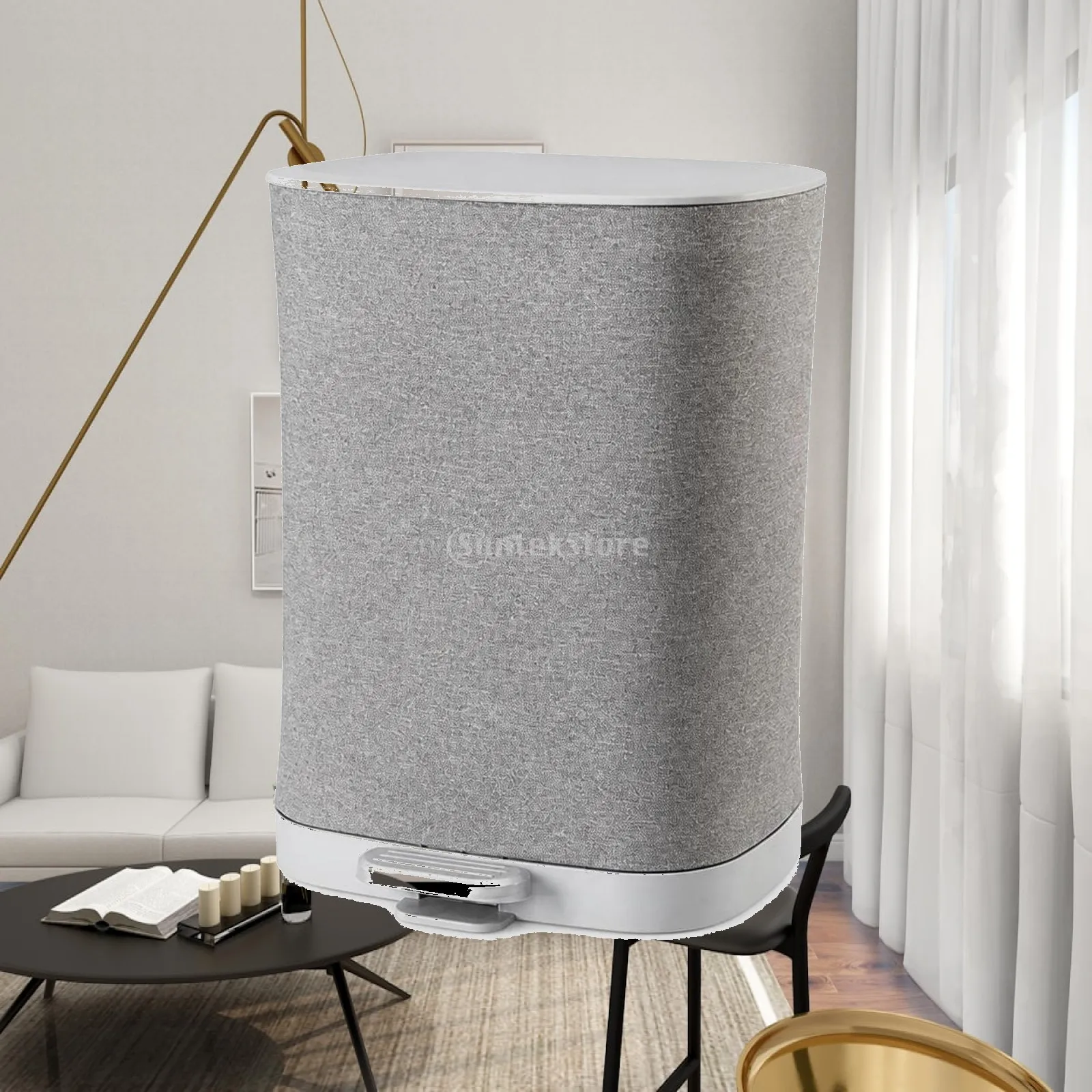 Laundry Hamper with Foot Pedal Divided Laundry Hamper with Lid Removable Breathable for Families, Bathroom, Bedroom