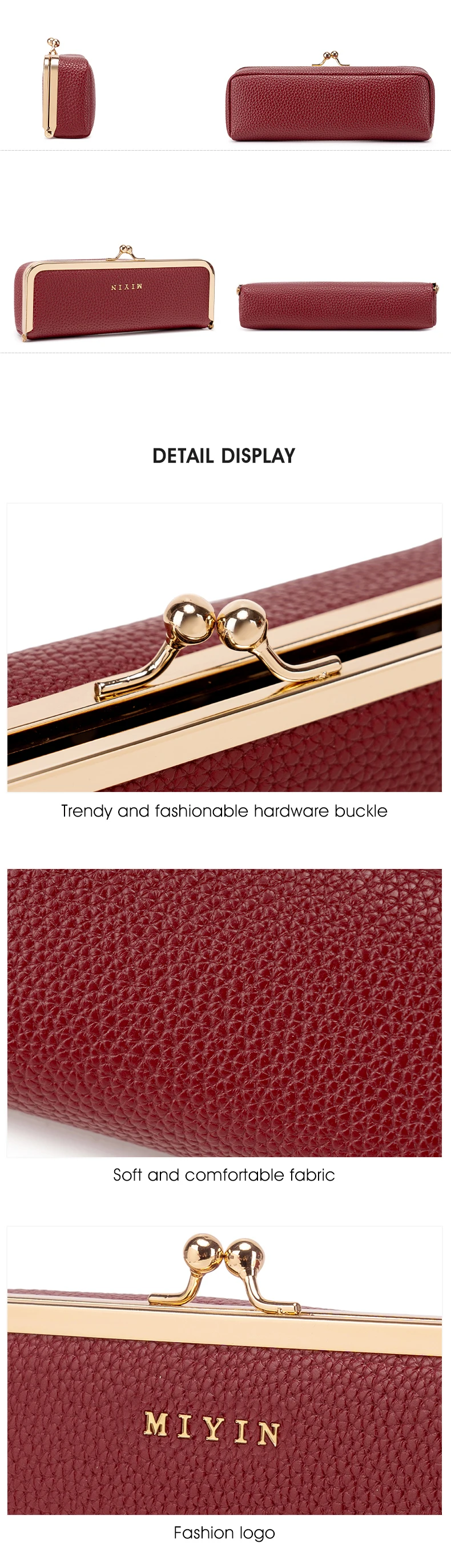 Retro-Schmuckkästchen für Damen, tragbare Aufbewahrungstasche für Brillen, modische Aufbewahrungstasche für Schmuck, Lippenstift und Uhren, multifunktionale Geldbörse. – Detail 9