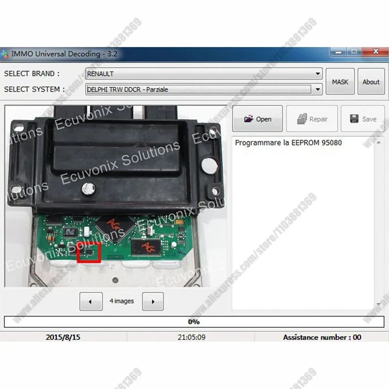 ECU Vonix Solutions IMMO Universal Decoding V3.2 Software to Repair and remove ECU IMMO code work with UPA-USB work Win7-32bits