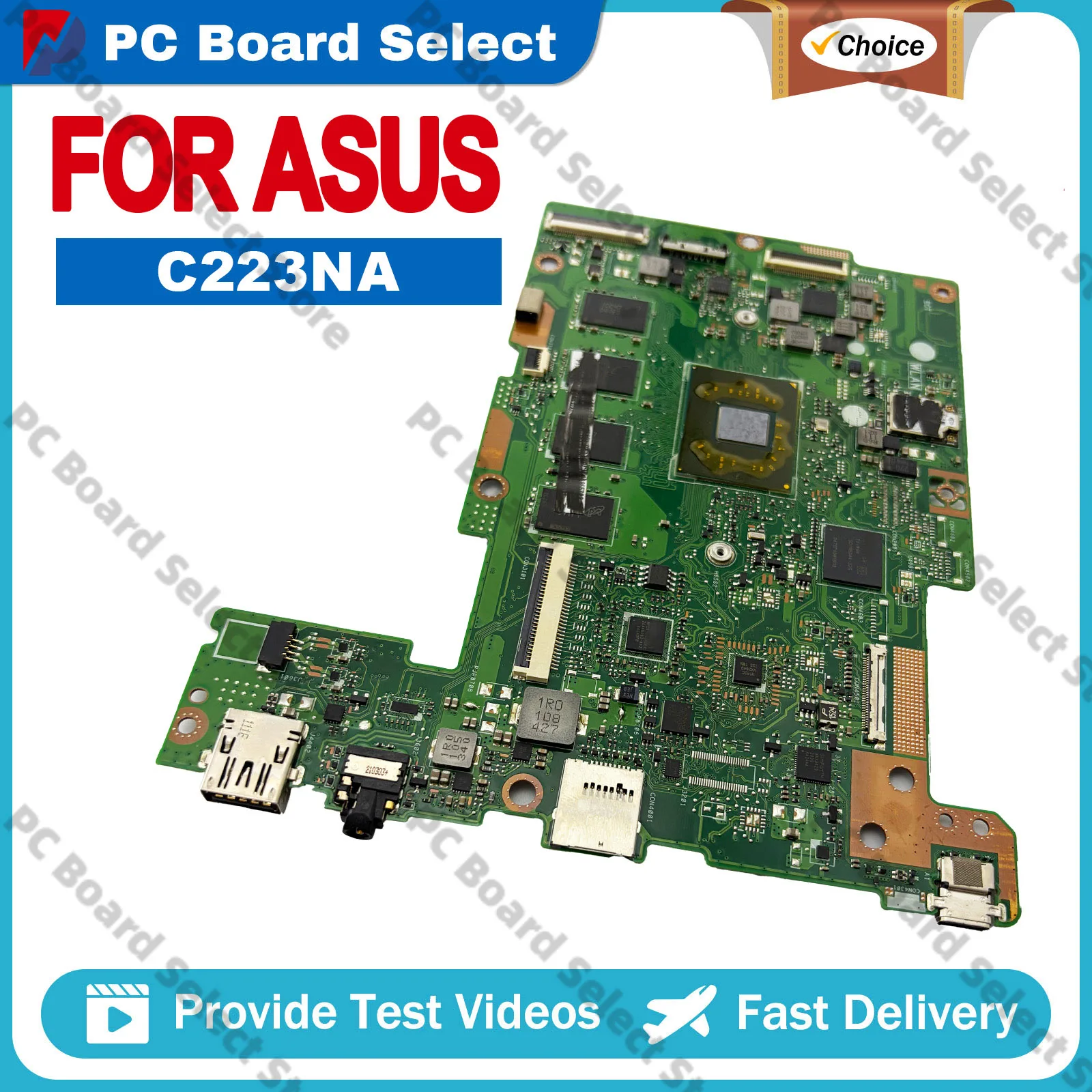 C223N C223NA Laptop Motherboard For ASUS Chromebook C223NA Notebook Mainboard With  Celeron CPU 100% tests OK  fast shipping stk