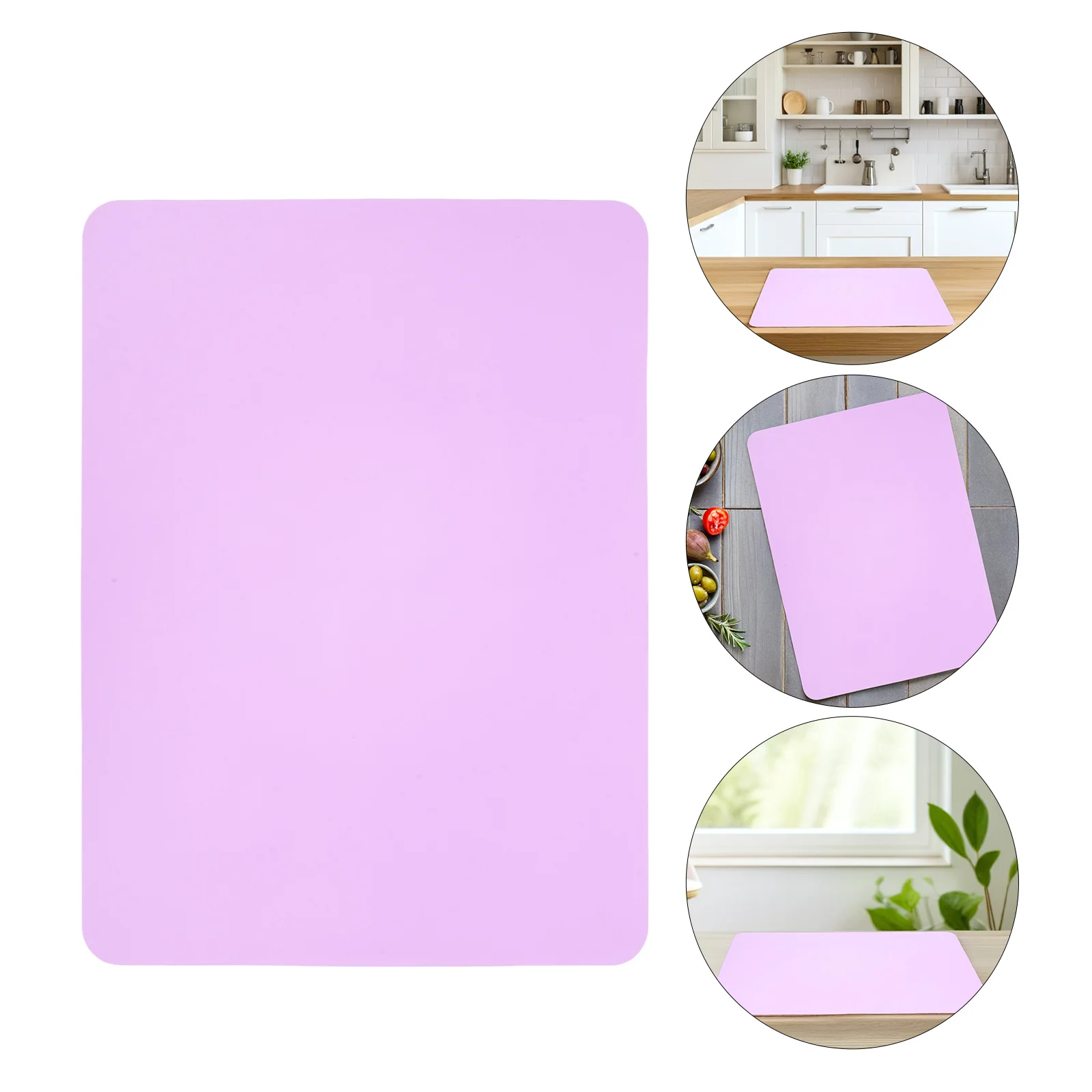

2Pcs Silicone Countertop Mat Heat Resistant Kitchen Protector Non-Slip Dining Table Placemat Heat Proof Worktop Insulation Pad