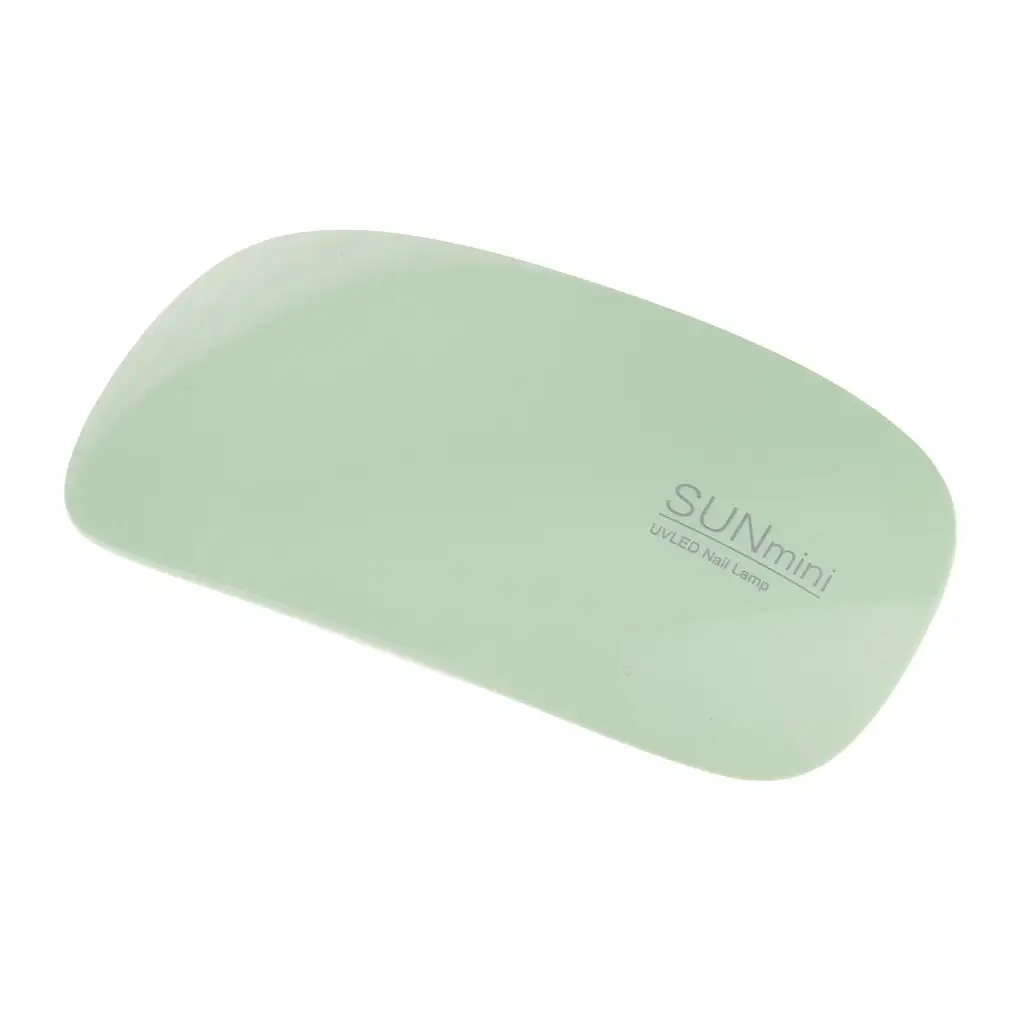 Secador de unhas para cura de esmalte acrílico em gel com lâmpada leve + 6 lâmpadas - verde, conforme descrito