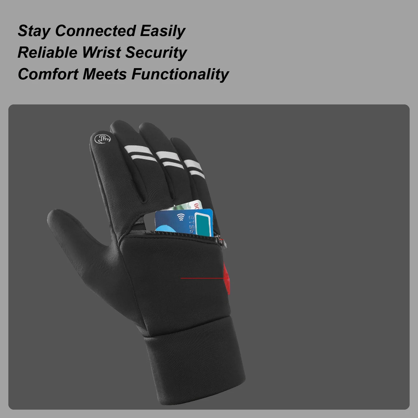 

Перчатки с подогревом, три настройки температуры, сенсорный экран, теплые грелки для рук с карманами, варежки для занятий спортом на мотоцикле