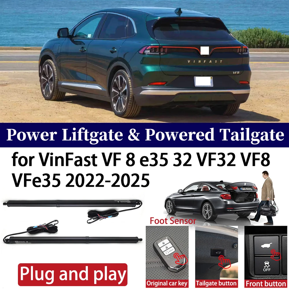 

for VinFast VF 8 e35 32 VF32 VF8 VFe35 2022-2025 Car OEM Power Liftgate Automatic One-Click Powered Tailgate Strut Plug and paly