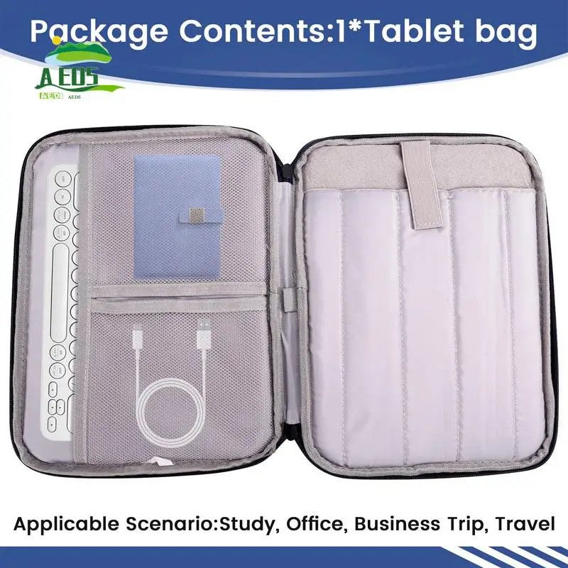 

AED5-Universal 10.8-11 Inch Tablet Case Handheld Nylon Tablet Travel Case For Ipad Pro Case