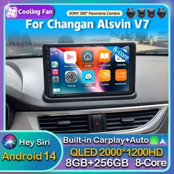 Android 16 Car Radio For Changan Alsvin V7 2014 - 2018 GPS NAVI Qualcomm Multimedia Video Player 2DIN 4G WIFI QLED BT Head Unit