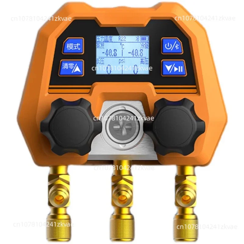 

DMG-4B Digital Display Dual Gauge Valve Electronic Manifold Refrigeration Manifold Pressure Gauge Air Conditioner Fluoridation