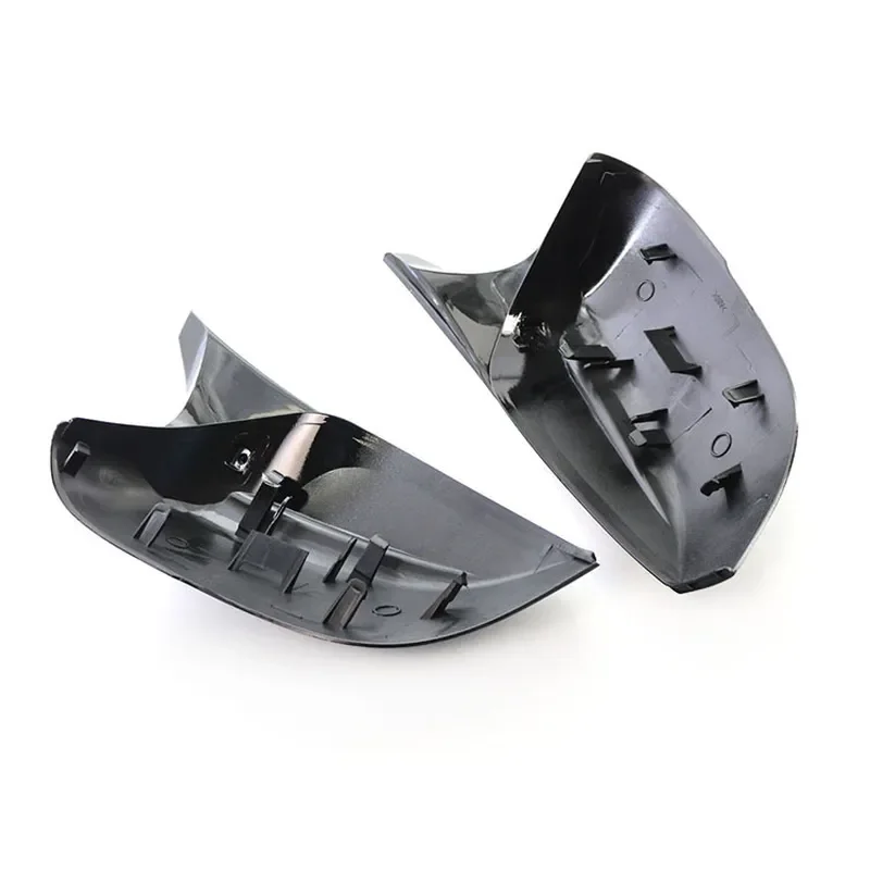 for Nissan Infiniti Q50 Q60 Q70 Gloss Black Rear View Mirror Cover Shell with Horn Replacement Car Exterior Accessories