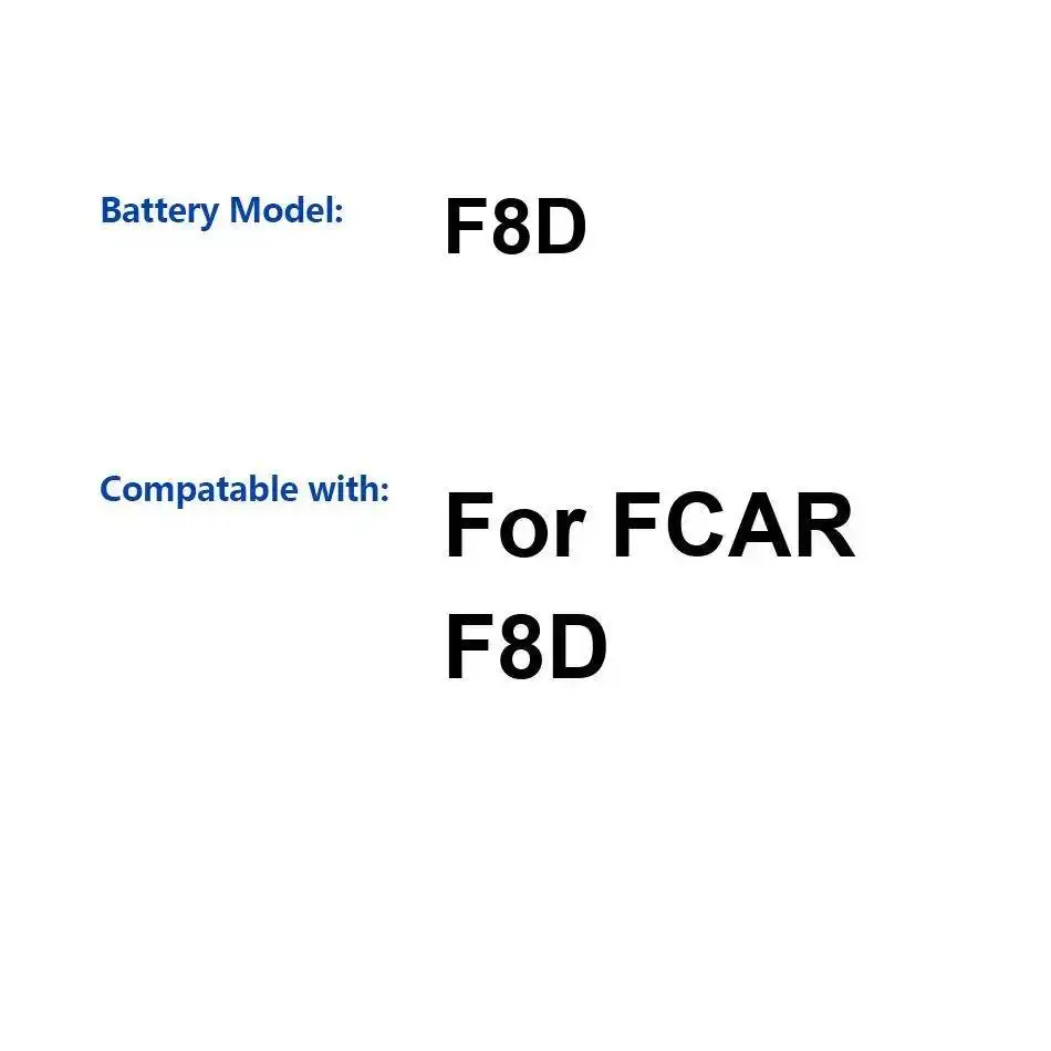 

Высокопроизводительное автомобильное диагностическое оборудование с длительным сроком службы батареи для Fcar F8D