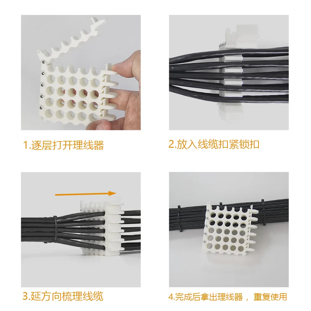 Network Cable Cat 5 / Cat 6 / Cat 7 Network Cable Comb Machine Wire Harness Arrangement Tidy Tools for Computer Room Cable Fixer