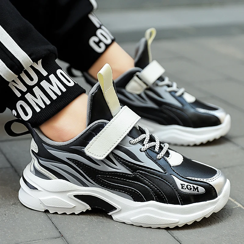 Brand Kids Sneakers Outdoor Running Shoes Boys Sport Tennis Shoes Children Non-Slip Gym Shoes Teenager Trekking Sport Shoes