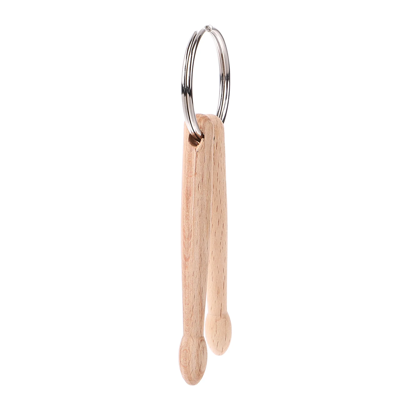 Drumstick Keychain Beautiful Pendant Unique Ring Wooden Bag Ornament Fashion Ornaments Beech Hanging Decor Set Gift Practical