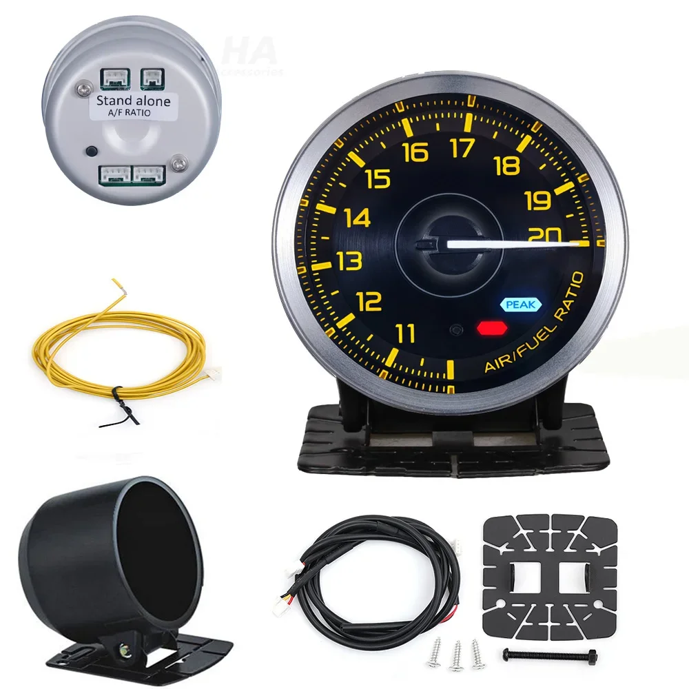 HA 60mm Auto-Messgerät, eigenständiges Display, 7 Farben, Def I Advance A1, Öldruck, Turbo-Boost, EGT, Abgastemperatur, Drehzahlmesser, Wasser- und Öltemperatur – Detail 17