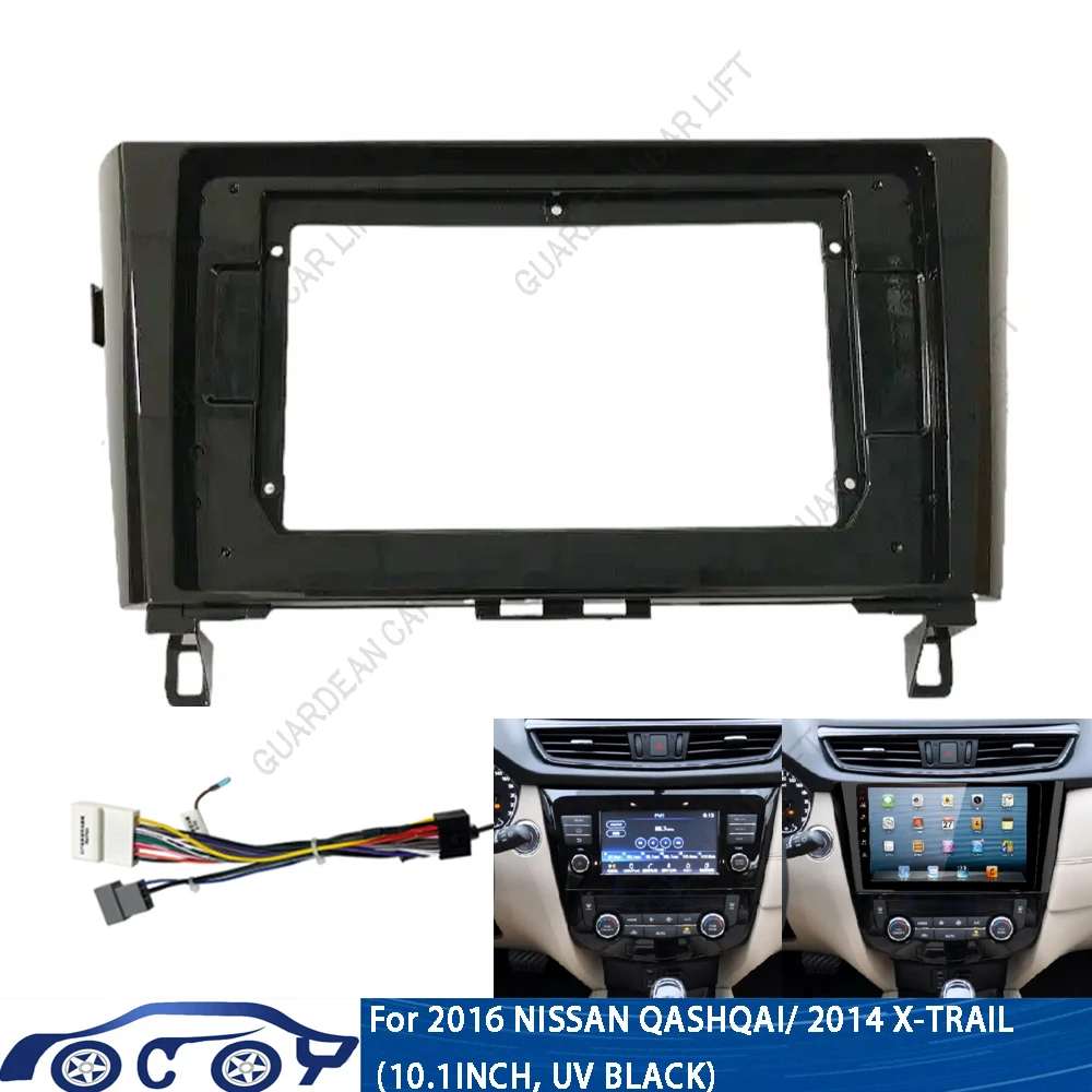 

For 2016 NISSAN QASHQAI/ 2014 X-TRAIL (10.1INCH)Car Radio Fascias Android GPS MP5 Stereo Player 2 Din Head Unit Panel Dash Frame