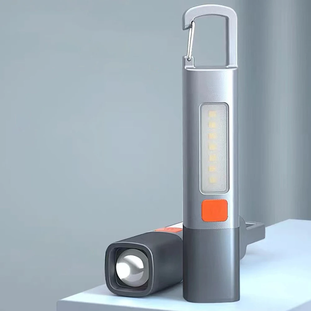 

Мощный фонарь для кемпинга с крючком, ультраяркий светодиодный фонарик с USB-зарядкой, регулируемый по фокусировке, аварийный фонарь для активного отдыха, походов и рыбалки