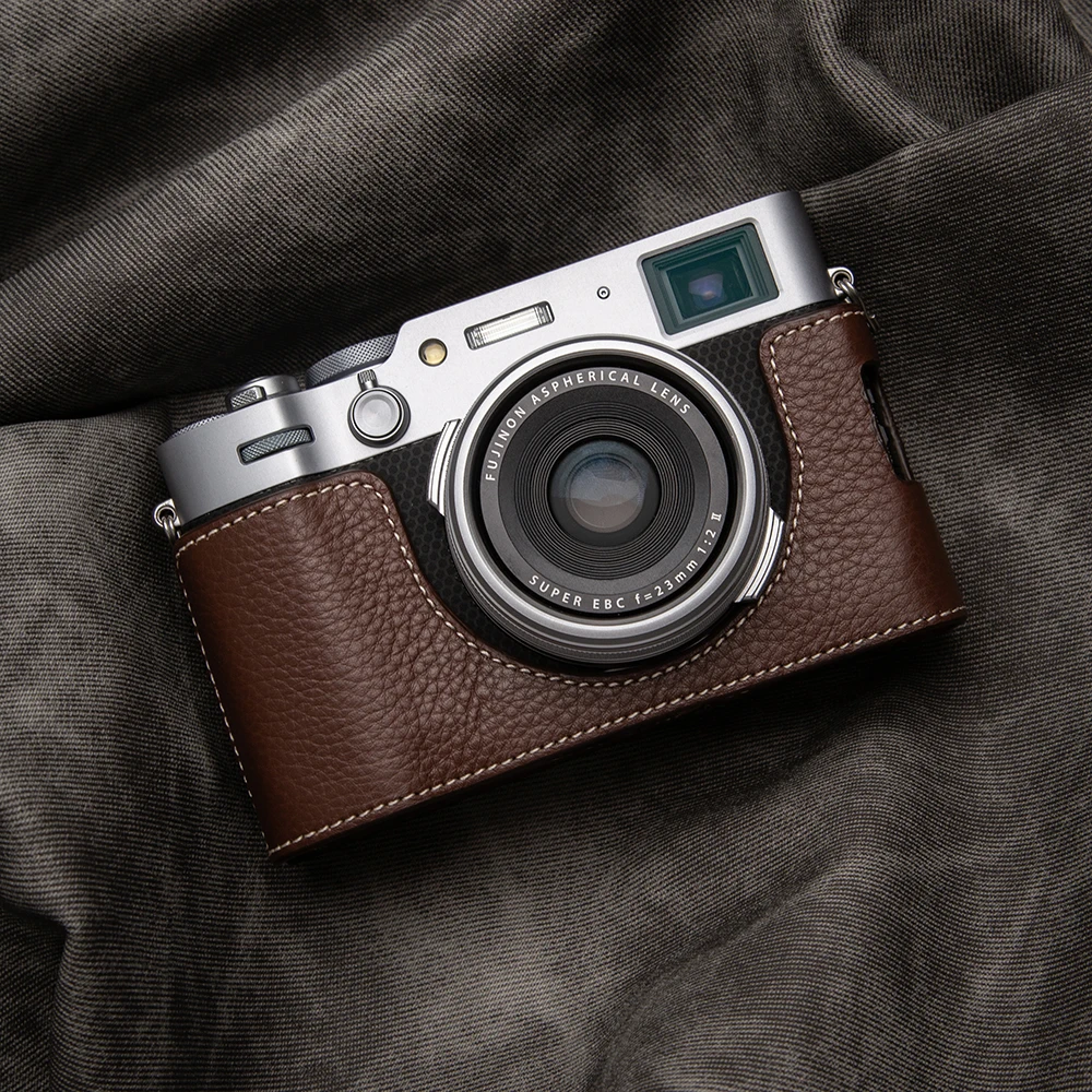

Retro X100VI Camera Bag X100VI Bag Protective Case for Fujifilm Fuji X100VI Case Handmade Genuine Leather Camera Bag