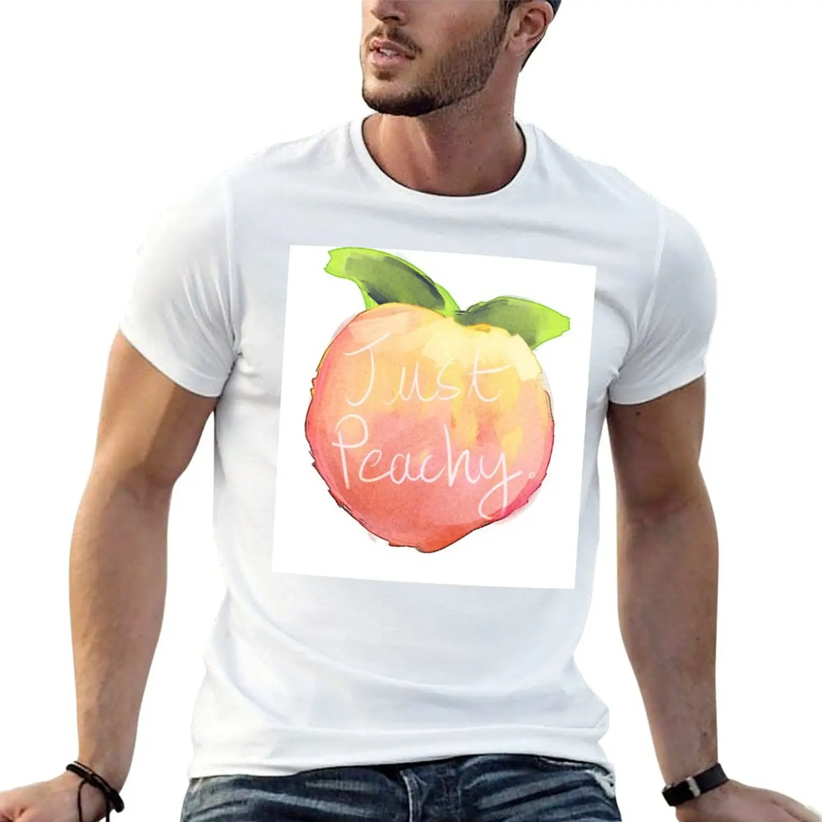 

Just Peachy T-Shirt man t shirt cotton funny t shirts man T-Shirt