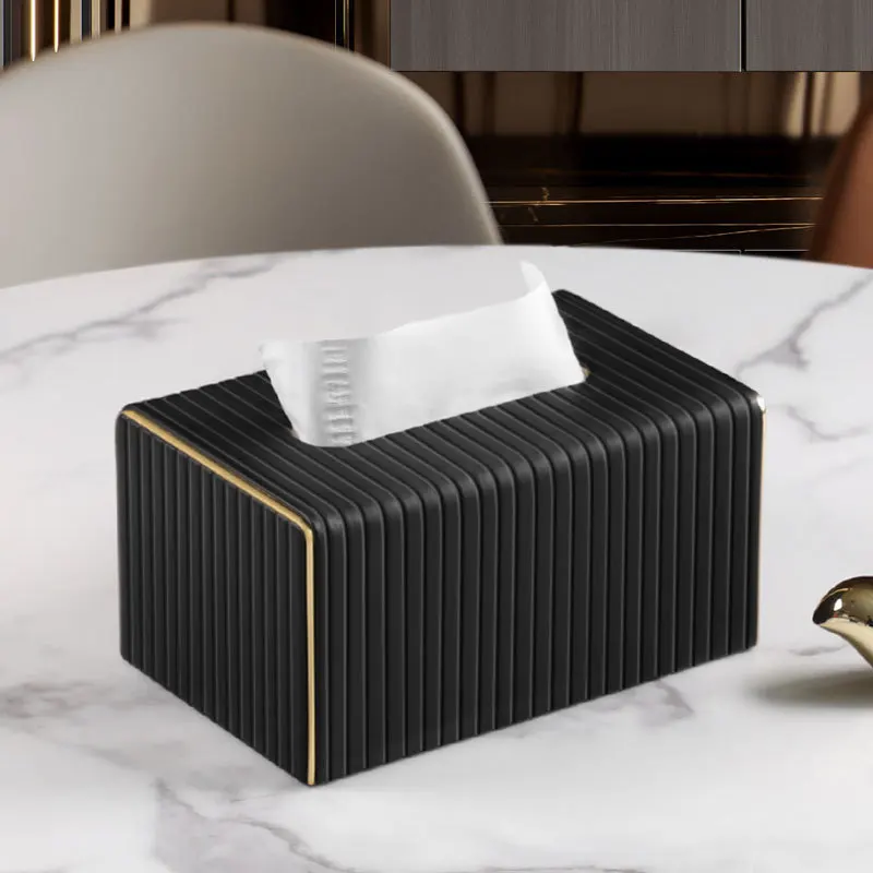

Luxury Tissue Box Table Decoration Napkin Boxes Living Room Kitchen Tissue Organizer Multifunctional Storage Napkin Boxes