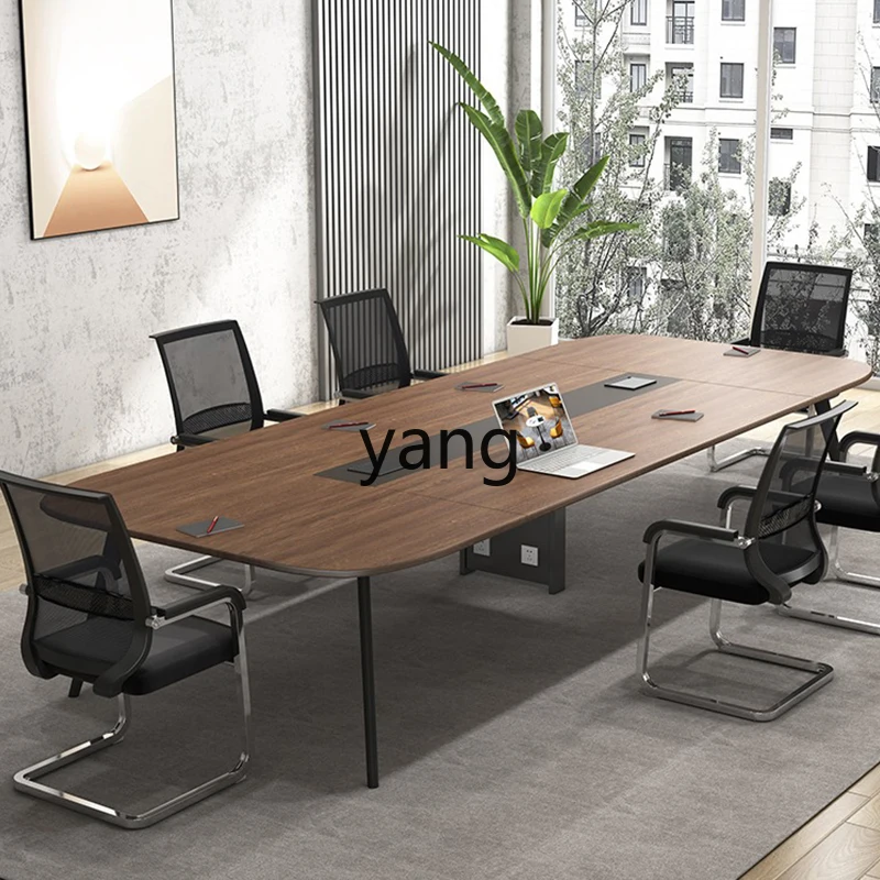 LMM simple modern training table negotiation table and chair combination desk