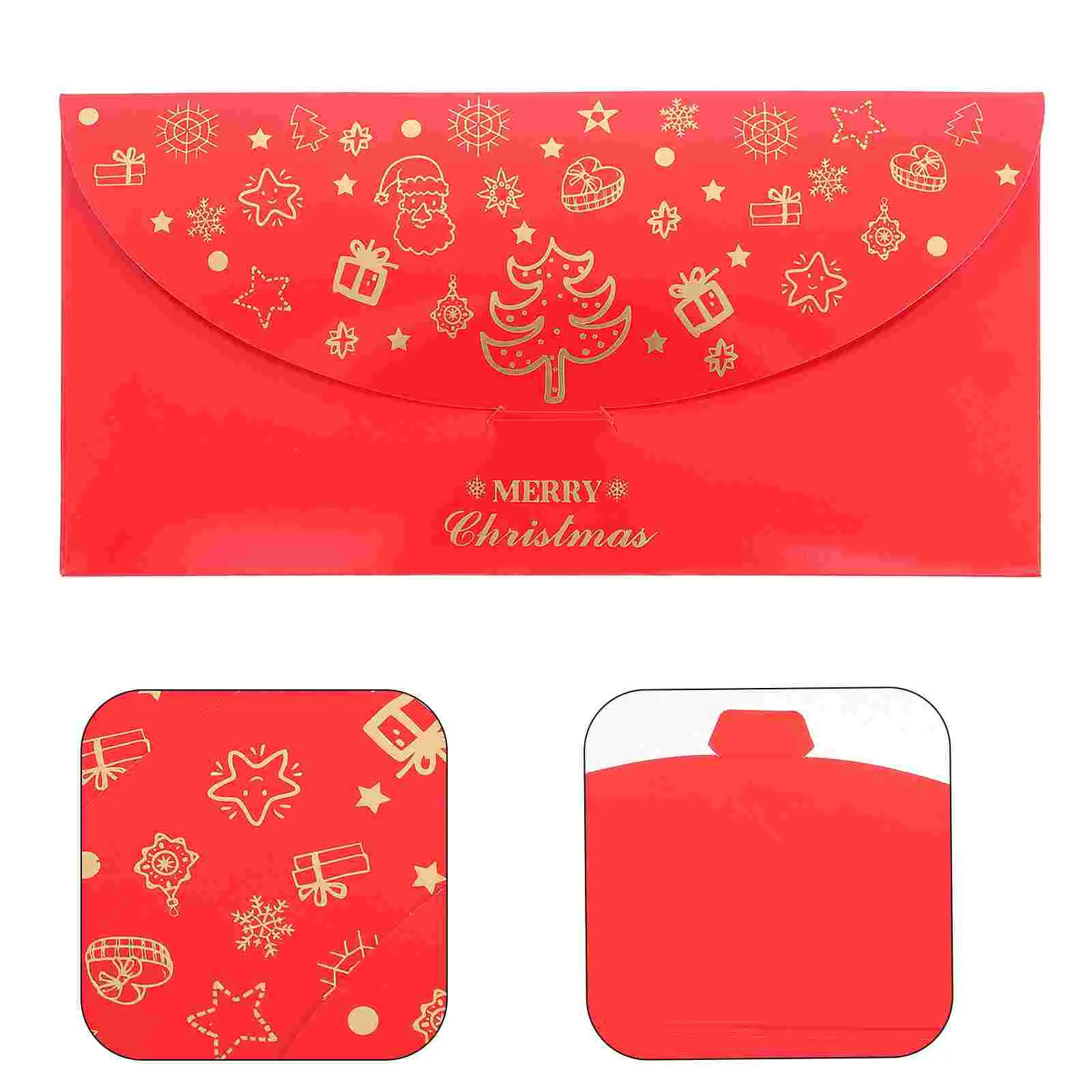 5 Pcs Gold Foil Red Envelope Christmas Decoration Envelopes Traditional New Year Paper Money Lucky