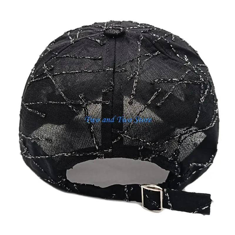 

HX6F Trendy Geometric Pattern Unisex Cap With Breathable Polyester Fabric Sun Hat