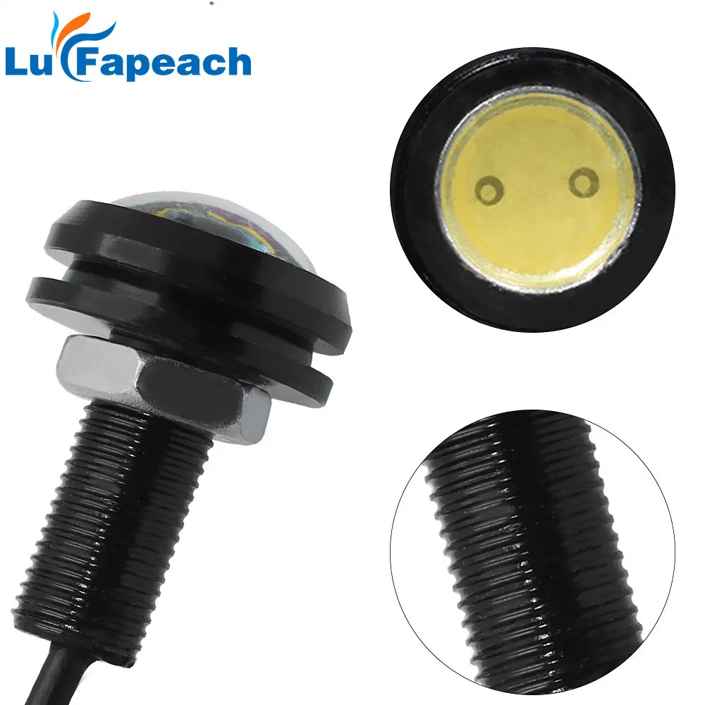 1 Pcs 22MM Car Eagle Eye DRL Led Daytime Running Lights LED 12V Backup Reversing Parking Signal Automobiles Lamps DRL Car stylin