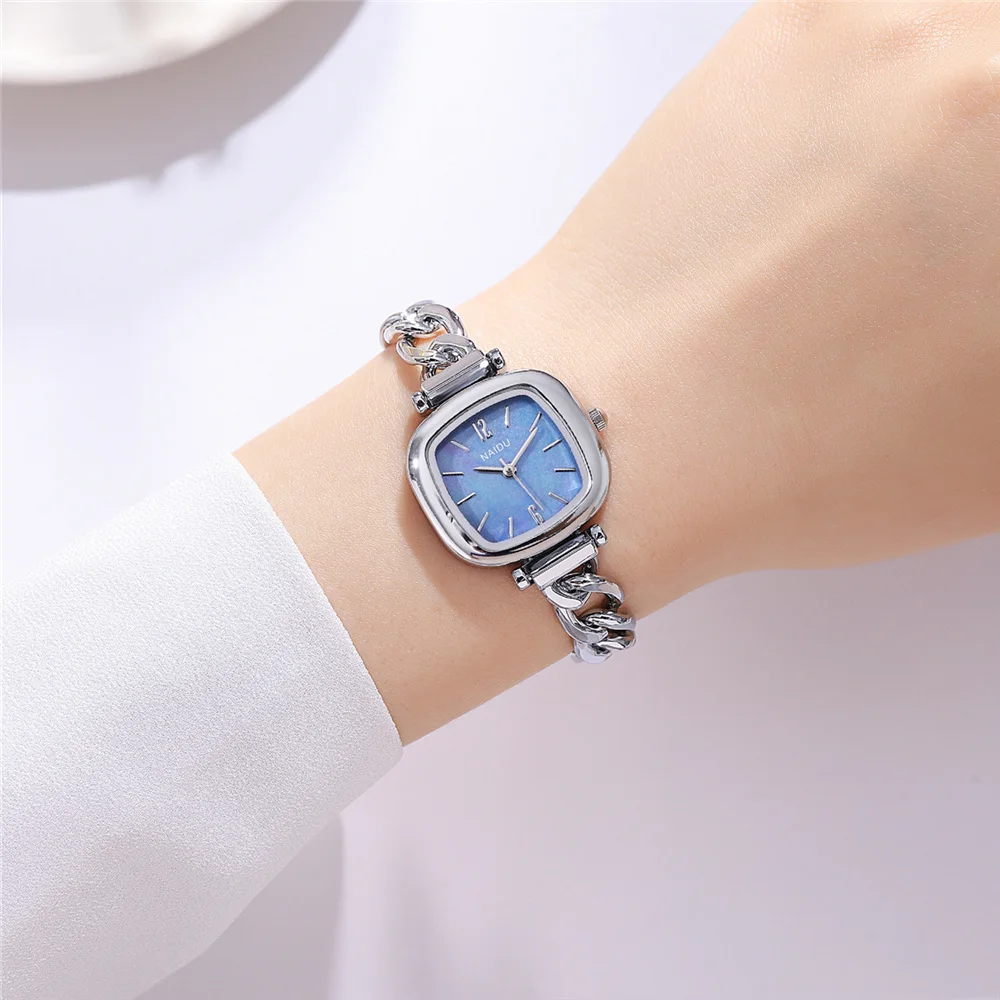 fashion small dial steel bracelet band women dress watch