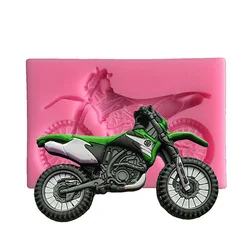 3D Motorcycle Shape Silicone Mold Chocolate Candy Cookie Clay Mould DIY Wedding Birthday Fondant Cake Decoratin Baking Tools