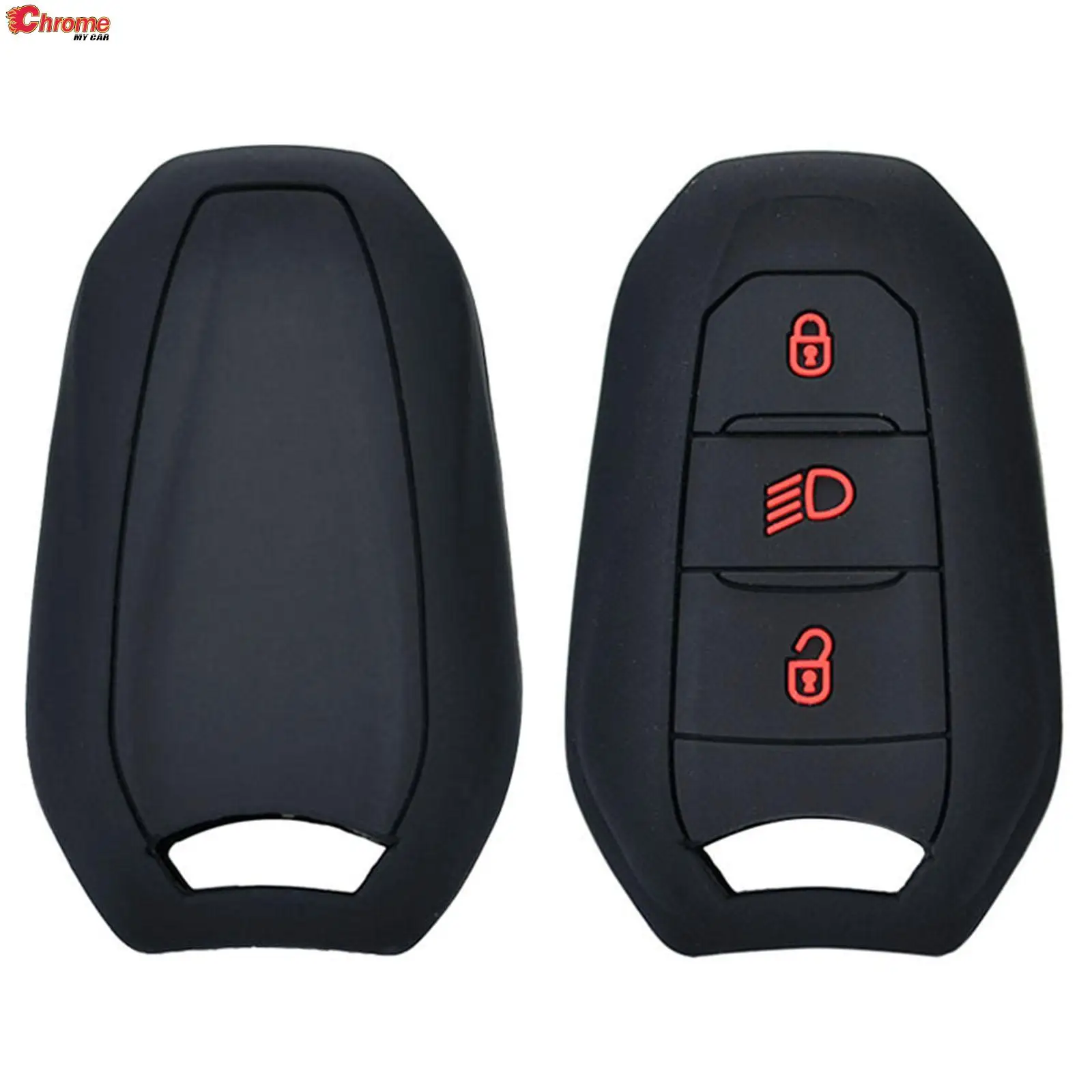 Silicone Car Remote Key Case Cover Fob Skin Holder Shell For Peugeot 208 308 508 3008 5008 2010 2011 2012 2013 2014 2015 2016