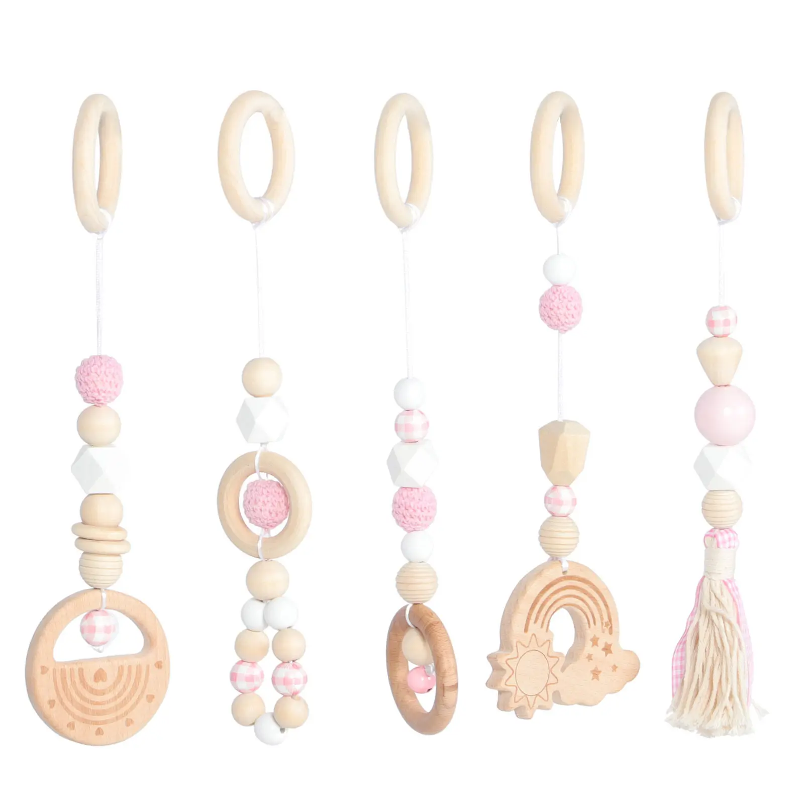 

1Set Wooden Smooth Safe Comfortable Early Learning Activity Toddler Gift Newborn Play Toy Baby Shower Gift