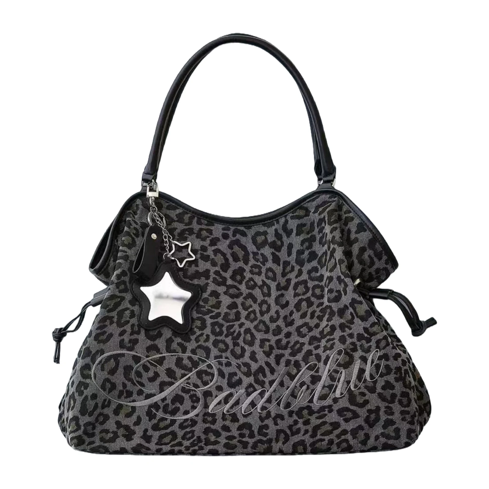 

Женская модная сумка через плечо с леопардовым принтом, сумка через плечо под мышками для школьной работы, повседневного использования