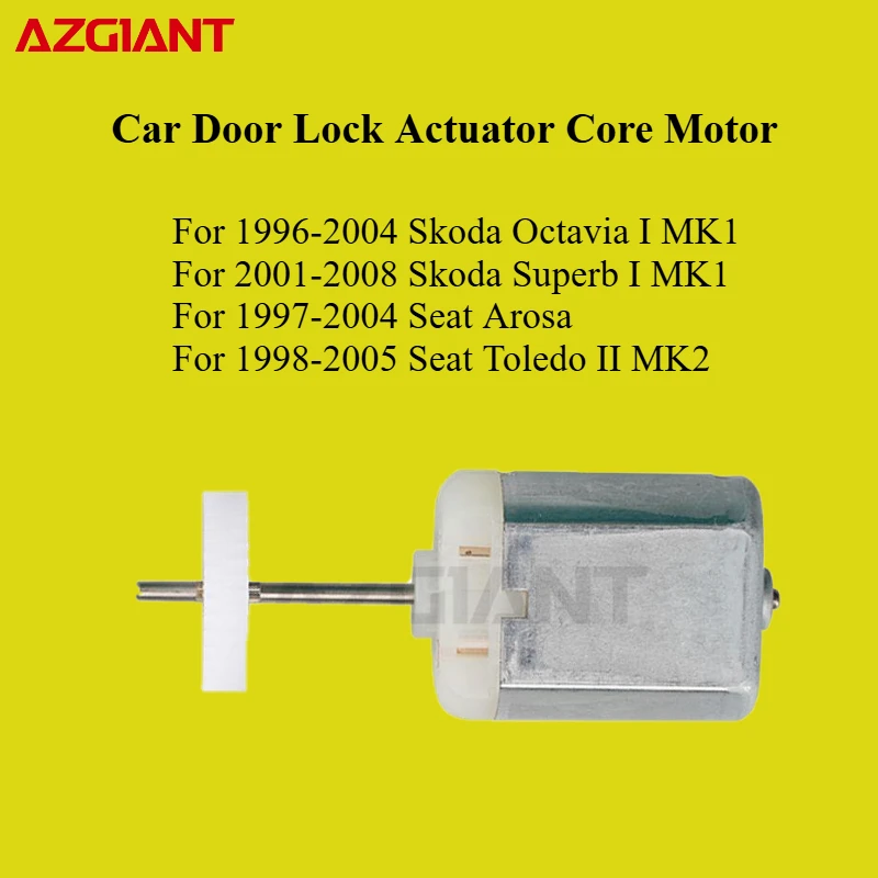 

For Skoda Octavia Superb Seat Arosa Toledo 2001-2004 FC-280SC-22120 Car Door Lock Actuator Core Motor Power 12V Repair Engine