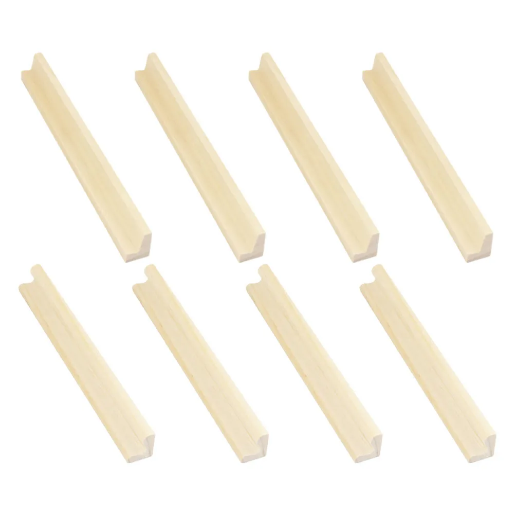 8個の木製ドミノホルダー 結婚式のセットアップ用の多用途ベース エレガントなデザインのディスプレイスタンド ドミノブラケットディスプレイベース