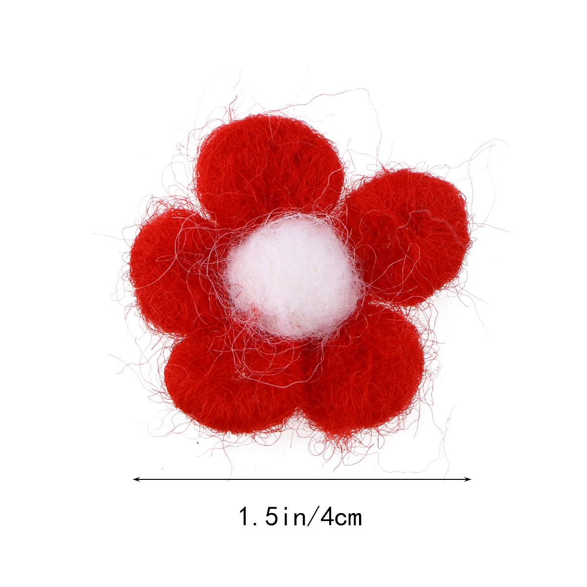 Wool Felt Five-petal Flower Hairpins Decoration DIY Decorations Mini Crafts Accessory