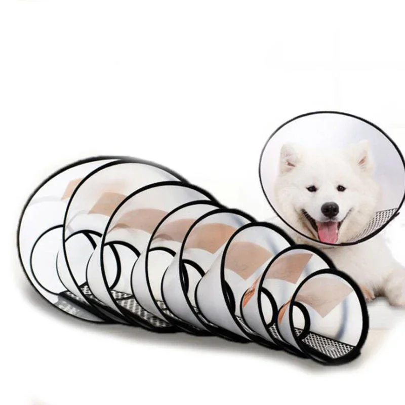 Coleira elizabeth para animais de estimação, filhote de cachorro macio, gato, cone de recuperação anti-mordida, anel de pescoço para cura de feridas de cachorro pequeno, acessório de proteção pós-cirurgia