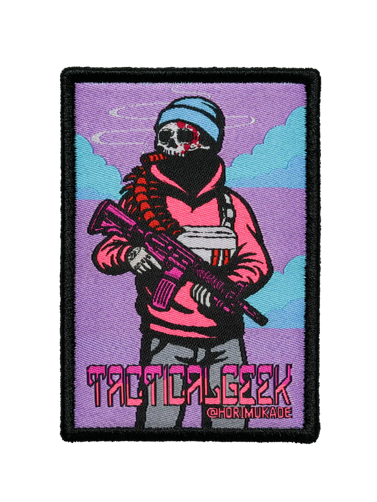 タクティカルギークス刺繍マジックスティックバッジ-bg26-限定版バックパックパーソナリティラベル-e-チャプターユニセックスアウトドアバッグアクセサリー