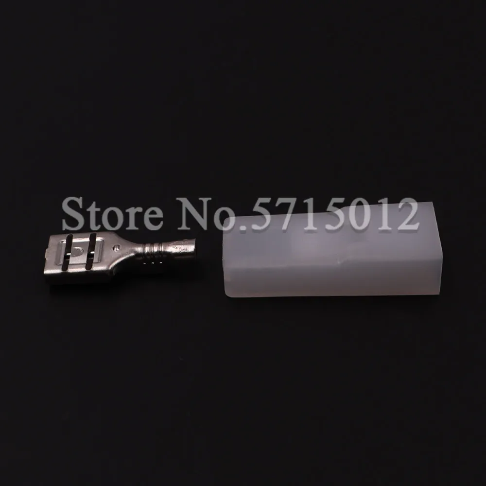 1 Hole 6.3 Series Large Current Vehicle Connector Automotive Wiring Socket Electric Cable Unsealed Plug