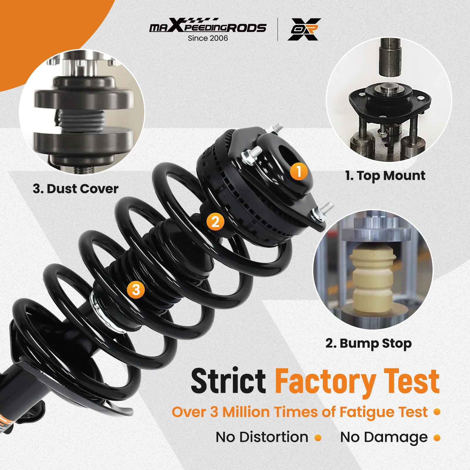 Quick Complete Front Strut Spring Assembly For Dodge Grand Caravan 2011-2018