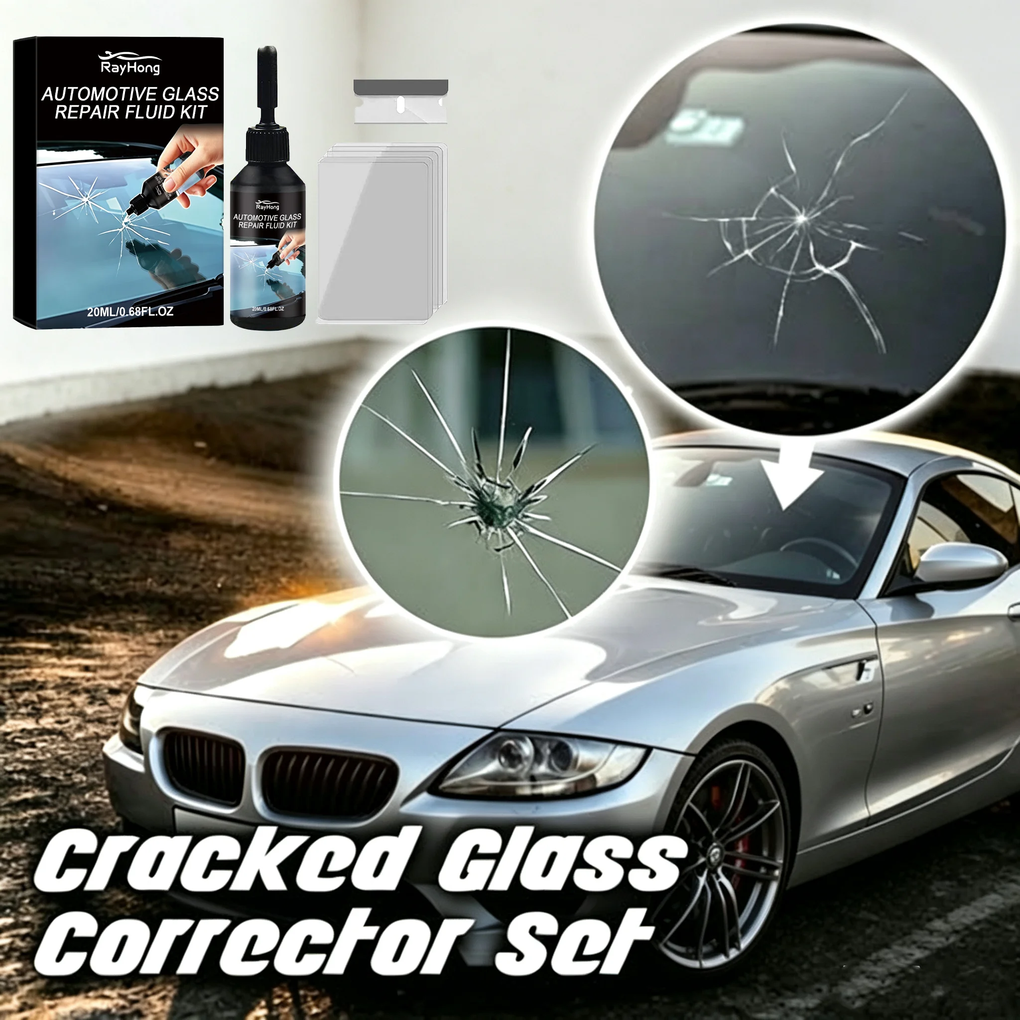 Windshield Crack Repair Fluid Car Window Repair Resin Windscreen Scratch Crack Restore Fluid Glass Curing Glue Car Accessories